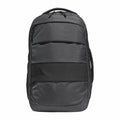 The adidas AD196 is a black backpack with multiple compartments and a top handle, featuring a subtle logo on the front.