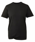 Anthem's AM010: a simple black short-sleeve T-shirt displayed on a white background.