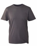 A plain, short-sleeved gray T-shirt from the brand Anthem (Product Name: AM010) displayed against a white background. The shirt features a round neckline with a simple design, highlighting its basic and versatile style.