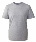 The Anthem AM010 T-shirt is presented against a white background, featuring short sleeves and a crew neckline in plain gray.