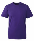 The product, AM010 by Anthem, is shown against a white background. It features short sleeves and a round neckline in plain purple.