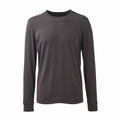 A long-sleeve, plain dark gray shirt by Anthem (Product Name: AM011) displayed against a white background.