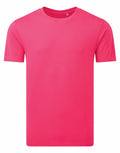 A plain pink T-shirt from the Anthem brand, product AM012, is displayed on a white background. It features a round neckline and short sleeves.
