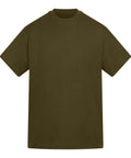 The T-Shirts product is a solid olive green, short-sleeved tee with a crew neckline and no visible logos or patterns, displayed against a white background.