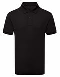 Asquith & Fox AQ002 black polo shirt with buttons.