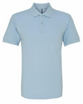 This Asquith & Fox AQ010 features a classic collar with short sleeves in light blue, complete with a three-button placket and a simple, clean design.