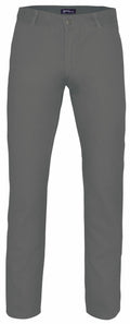 Introducing the Asquith & Fox AQ050, a pair of gray pants featuring a classic straight-leg design with belt loops and a single button and zipper closure. The fabric is smooth with a slightly matte finish, providing a simple and versatile style.