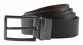The AQ904 by Asquith & Fox is a neatly coiled black leather belt featuring a rectangular metal buckle.
