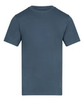 T-Shirts: A solid blue, crew neck, short-sleeved T-shirt with no visible designs, patterns, or logos, shown on a white background.