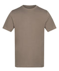 The T-Shirts product is a plain, short-sleeved crew neck in solid taupe, displayed flat on a white background with no visible patterns, logos, or designs.