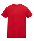 A plain, short-sleeved red T-shirt from our T-shirts collection is shown on a white background. It features a simple crew neckline with no patterns, logos, or decorations.