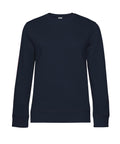The Sweatshirts product features a plain, long-sleeve navy blue crewneck style, shown laid flat on a white background with a simple design—no patterns, logos, or embellishments.