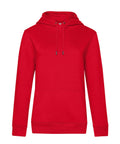 The Hoodies product is a plain red hooded jumper featuring a front pocket and drawstrings, shown against a white background.