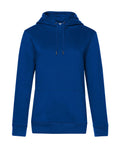 A royal blue "Hoodies" sweatshirt with a front pocket and drawstrings is shown against a white background.