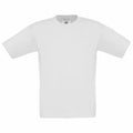 A B&C Collection B150B plain white short-sleeve t-shirt displayed on a white background.