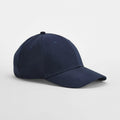 A plain navy blue Beechfield B172R baseball cap against a white background.
