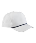 A white Caps baseball cap with a slim dark band above the brim on the front panel, displayed at a slight angle.