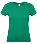 The B210F t-shirt by B&C Collection is showcased against a white background. This shirt features short sleeves, a round neckline, and seems to be made from cotton fabric.