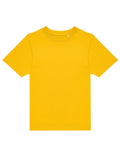 The T-Shirts product is a plain, short-sleeved yellow T-shirt with a crew neckline, shown laid flat on a white background and featuring no visible logos, patterns, or designs.