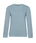 A light blue, plain, long-sleeved crew neck sweatshirt from Sweatshirts is shown against a white background. The design is simple with no visible logos or patterns.