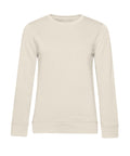 The Sweatshirts product is a plain, beige crew neck with long sleeves, ribbed cuffs, and a ribbed hem. It has no logos, patterns, or designs and is shown against a white background.