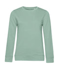 The Sweatshirts product is a plain, light green crew neck with long sleeves, shown on a white background. It features a simple design with ribbed cuffs and hem.