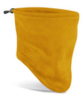 Beechfield's B280R yellow fleece neck warmer comes with an adjustable drawstring.