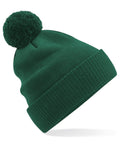 Beechfield's B450N knit beanie with a pom-pom on top.