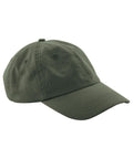 A dark green Caps baseball cap with a curved brim and stitched ventilation holes, displayed on a white background.