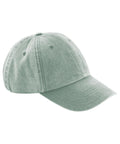 The Caps is a light green baseball cap with visible stitching and ventilation eyelets on the crown, displayed against a white background.