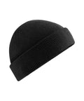 The Beanies product is a plain black knitted hat with a folded brim, displayed against a white background.