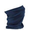 A Beechfield B900B neck gaiter in navy blue displayed on a white background.