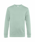 A mint green BA010 crewneck sweatshirt from B&C Collection on a white background.