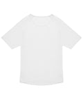 The T-shirts product is a plain white short-sleeve tee with a round neckline, shown laid flat on a white background. No designs, logos, or patterns are visible.