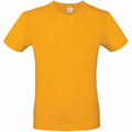 A BA210 T-shirt from B&C Collection in plain yellow, showcased on a white background.