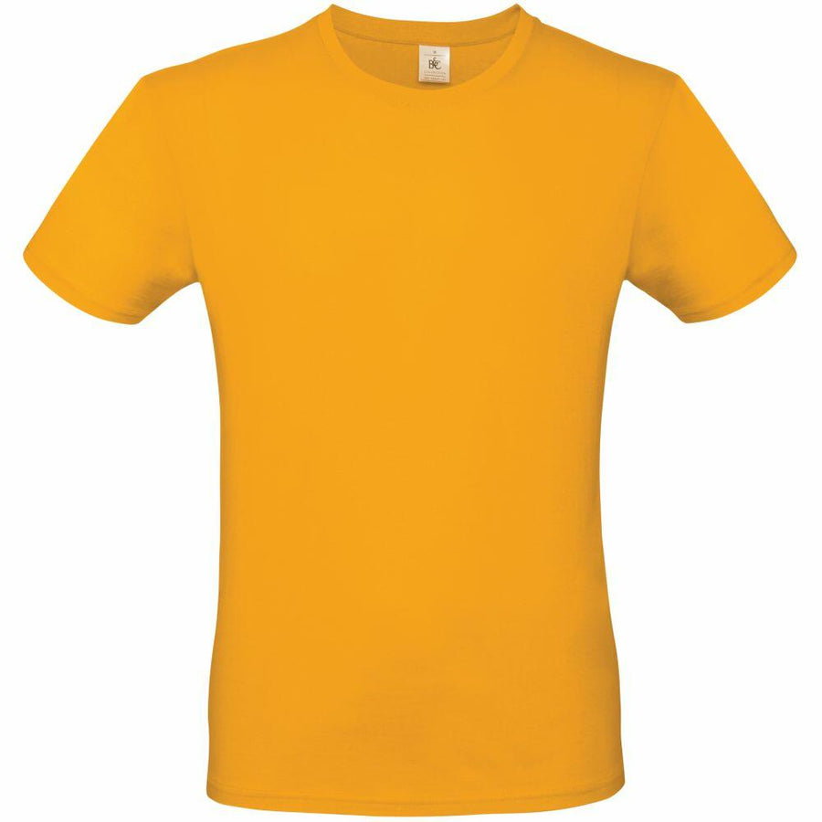 A BA210 T-shirt from B&C Collection in plain yellow, showcased on a white background.