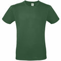 The BA210 from B&C Collection is a plain dark green short-sleeve T-shirt displayed on a white background, featuring an unadorned design with a round neckline.