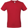 The B&C Collection's BA210 is a plain red T-shirt showcased against a white backdrop, featuring short sleeves and a crew neckline.