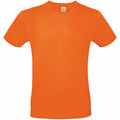 The B&C Collection's BA210 t-shirt is shown against a white background, featuring a solid orange color, a classic crew neckline, and short sleeves.