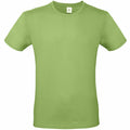 The B&C Collection BA210 is showcased against a white backdrop. It boasts short sleeves, a round neckline, and offers a classic fit in plain green.