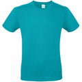The B&C Collection BA210 T-shirt, featuring a plain turquoise design, is displayed against a white background. It has short sleeves and a round neckline.