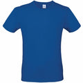 A plain blue T-shirt, identified as product BA210 from the B&C Collection, is displayed against a white background. The shirt features short sleeves and a round neckline, offering a simple and classic design without any logos or patterns.
