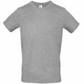 A plain gray T-shirt from the B&C Collection's BA210 line is displayed on a white background. The shirt features short sleeves and a round neckline, showcasing a basic and casual design.