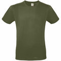Product BA210 by B&C Collection: a short-sleeved plain olive green t-shirt set against a white background.