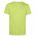 The B&C Collection short-sleeve T-shirt, product BA212, is lime green with a crew neckline. Displayed against a plain white background, the shirt features smooth fabric and boasts a simple, classic design.