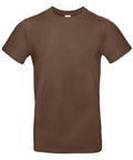 A plain brown BA220 t-shirt with short sleeves from B&C Collection, showcased on a white background.