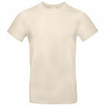 Product BA220 by B&C Collection is a simple cream-colored t-shirt displayed on a white background. This shirt features short sleeves and a round neckline, embodying a basic, casual style.