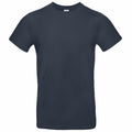 A plain dark gray T-shirt, style BA220 from B&C Collection, features short sleeves and a round neckline, and is displayed against a white background.
