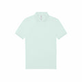 A plain light mint green polo shirt from B&C Collection, featuring product number BA261, displayed against a white background.