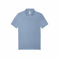 The BA263 from B&C Collection is a plain, light blue polo shirt featuring a collar and short sleeves, displayed flat against a white background.